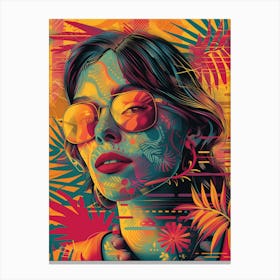 Hawaiian Girl Canvas Print