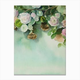 Oyster Storybook Watercolour Canvas Print