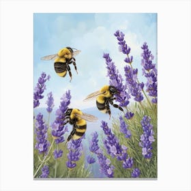 Meliponini Bee Storybook Illustrations 12 Canvas Print