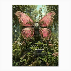 Butterfly In The Forest Canvas Print