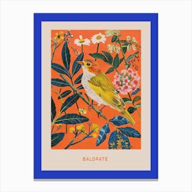 Spring Birds Poster Baldpate 2 Canvas Print