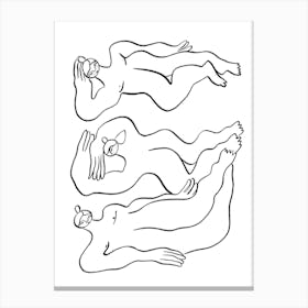 Three Nudes Canvas Print