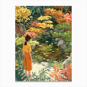 In The Garden Portland Japanese Garden Usa 3 Canvas Print
