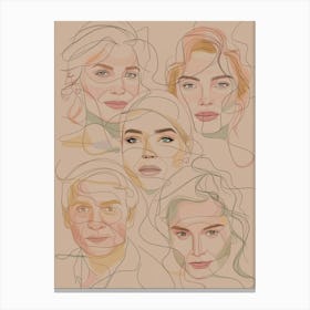 Portrait Of Women Canvas Print