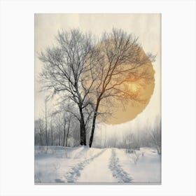 Winter Morning Art Canvas Print