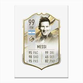 Lionel Messi fut card Canvas Print