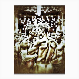 Euphoria in the Heat of Pride: Naked Gay Men Kissing At The Gay Pride Maspalomas Gran Canaria Canvas Print