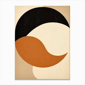 Bauhaus Melodia: Beige Circles Opus Canvas Print