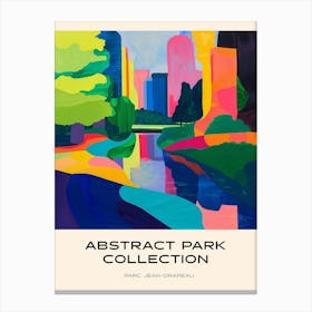 Abstract Park Collection Poster Parc Jean Drapeau Montreal Canada 1 Canvas Print