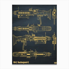 Mg4 Gun Patten Canvas Print