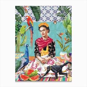 Fridas Paradise Canvas Print