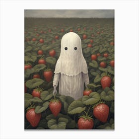 Ghost In The Strawberry Field Canvas Print