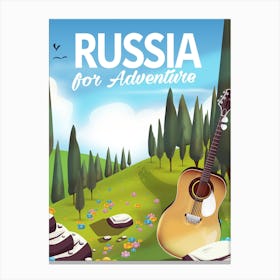 Russia For Adventure Travel poster Canvas Print