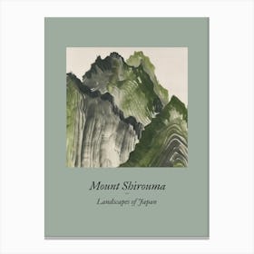 Landscapes Of Japan Mount Shirouma 73 Canvas Print