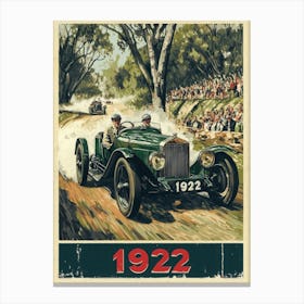 Aihrgdesign A Vintage Sports Poster For A 1922 Automobile Ral 489e7627 D179 43d8 Af02 05701f260ac0 0 Canvas Print