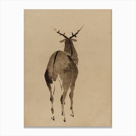 Deer, Katsushika Hokusai Canvas Print