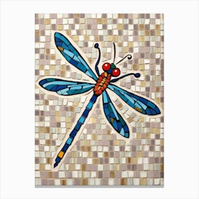 Dragonfly Mosaic Canvas Print