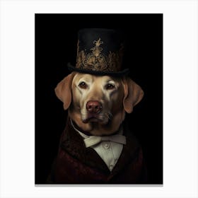 Labrador Retriever Baroque Canvas Print