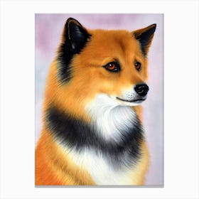 Schipperke Watercolour dog Canvas Print