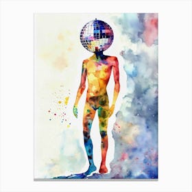 Disco Ball Man Canvas Print