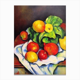 Chard Cezanne Style vegetable Canvas Print