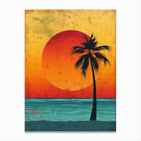 Sunset At The Beach 49 Canvas Print