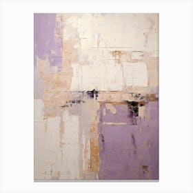 Purple And Brown Abstract Raw Painting 1 Canvas Print