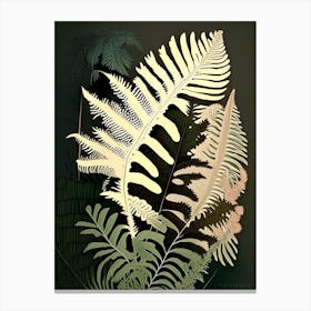 Lace Fern Rousseau Inspired Canvas Print