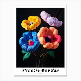 Bright Inflatable Flowers Poster Anemone 3 Canvas Print