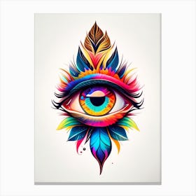 Consciousness, Symbol, Third Eye Tattoo 1 Canvas Print