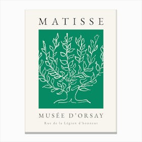 Matisse Green Tree Print Canvas Print