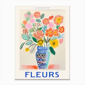 French Flower Poster Lantana Canvas Print