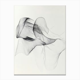 Line Drawing Of A Leaf 52 Canvas Print