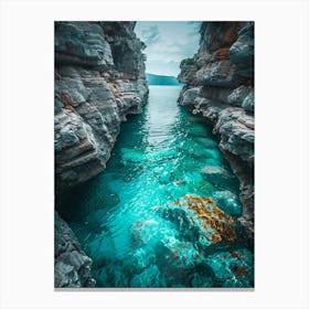 Cliffs Of Greece Canvas Print