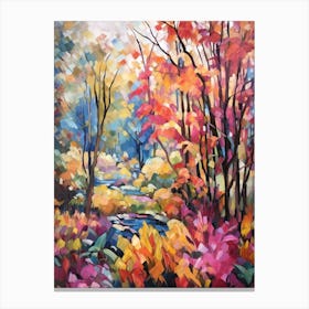 Autumn Gardens Painting Vandusen Botanical Garden Canada 2 Canvas Print