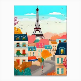 Paris Eiffel Tower Canvas Print