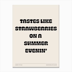Harry Styles Watermelon Sugar Lyrics Canvas Print