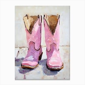 Pink Cowboy Boots 7 Canvas Print