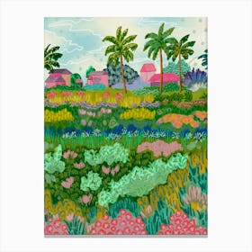 Paddy Ricefield Canvas Print