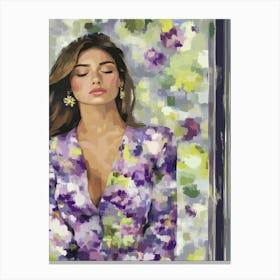 Elizabeth Oil Painting Canvas Print