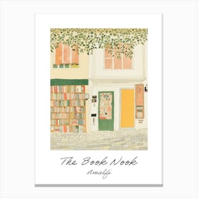 Amalfi The Book Nook Pastel Colours 3 Poster Canvas Print