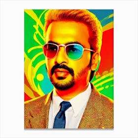 Shankar Ehsaan Loy 2 Colourful Pop Art Canvas Print