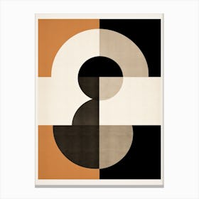 Mid Century Matrix; Geometric Patterns Canvas Print