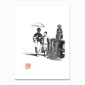 Promenade A Edo Canvas Print