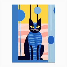 Blue Cat 4 Canvas Print