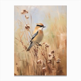 Bird Painting Cedar Waxwing 3 Canvas Print