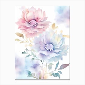 Watercolor Flowers 55 Canvas Print