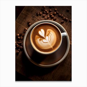 Coffee Latte Art Canvas Print