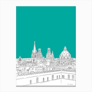 Oxford Skyline Canvas Print