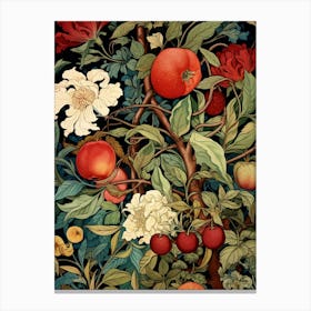 Tree Of Fruits And Flowers Canvas Print